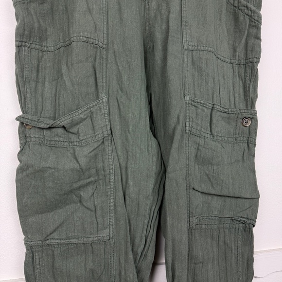 Free People Olive Green Straight Leg Pants - Picture 5 of 6